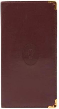 Cartier Pre-owned Wallets, female, Red, Size: ONE SIZE Pre-owned Leather Wallet