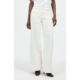 Madewell Superwide Leg Jeans in True White at Nordstrom Rack, Size 28