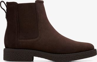 Clarks Nella Top Dark Brown Suede