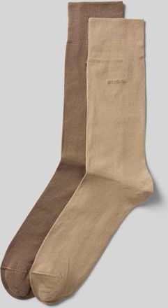 HUGO BOSS Socken aus Baumwoll-Mix im 2-er-Pack in Beige, Gr&ouml;&szlig;e 39-42