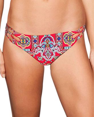 Nanette Lepore Pretty Tough Moderate Bikini Bottom In Red