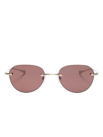 Dita Eyewear round-frame tinted sunglasses - Gold