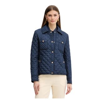 Fracomina Chaqueta Acolchada con Botones a Presi&oacute;n - Jackets - Mujer - Azul - S