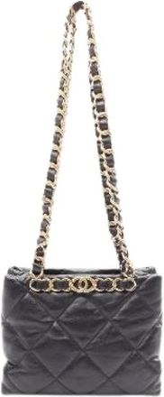 Chanel Pre-owned Matelasse Small Shopping Tote Bag - Dames - Vintage Schoudertas - Zwart - ONE Size - Vintage