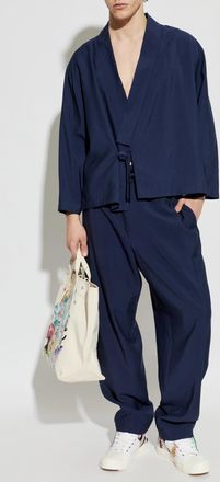 Kenzo Cargo Trousers, Mens, Navy Blue