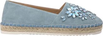 Alma En Pena Alma EN Pena, Schoenen, Dames, Blauw, 39 EU, Leer, Bloemen strass espadrille