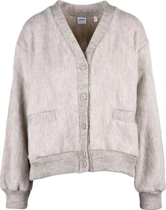 Aspesi Cardigan met V-hals - Dames - Vesten - Beige - S - Wol - Truien & Vesten