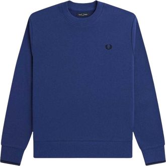 Fred Perry Unisex Adult Crew Neck Sweatshirt (Blue) - Size X-Small