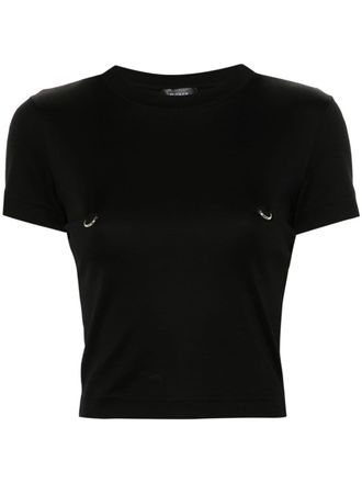 MUGLER T-shirt met print - Zwart