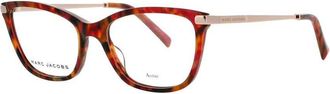 Marc Jacobs Ladies Tortoise Rectangular Eyeglass Frames Marc 400