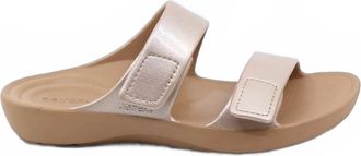 Aetrex Womens Kaia Two Band Slide In Champagne