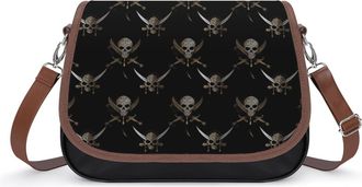 Generic Piratees Skull Crossbody Bags for Women Shoulder Messenger Bag Purse Handbags