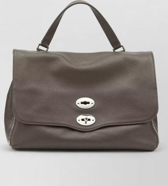 Zanellato shoulder bag textured finish top handle