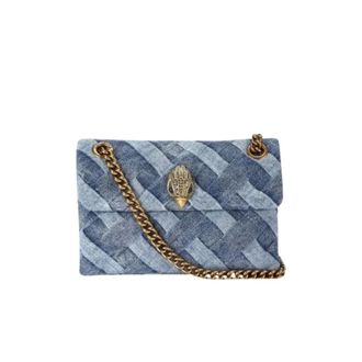 Kurt Geiger Shoulder Bags, female, Blue, Size: ONE SIZE Mini Kensington Soft Bag