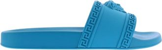 Versace Heren Slides Sandalen - Heren - Sandalen - Blauw - 46 EU - Schoenen