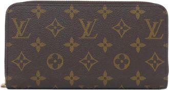 Louis Vuitton Brown Coated Canvas Long Wallet (Bi-Fold) (Pre-Owned)