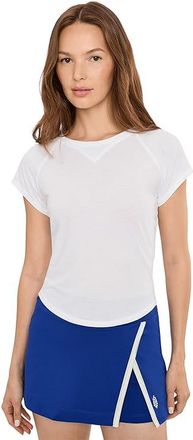 Free People Movement Tempo Baseball T-Shirts Womens Clothing White : LG (Womens 12-14), Elastane/Polyester