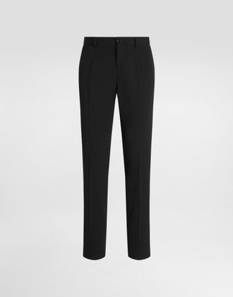 Dolce & Gabbana Tailored Stretch Twill Pants - Man Pants And Shorts Black 52