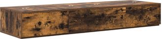 vidaXL Escritorio De Estudio Roble Ahumado 110 X 40 X 19,5 Cm Vidaxl