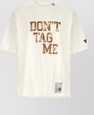 Miharayasuhiro cotton printed crew neck short sleeve t-shirt