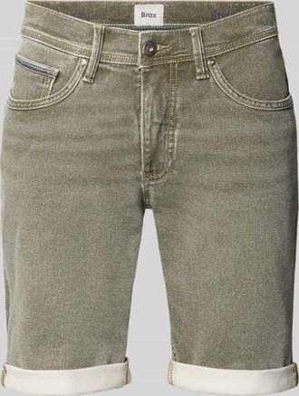 Brax Brax Slim Fit Jeansshorts aus Baumwoll-Mix Modell CHRIS in Oliv, Gr&ouml;&szlig;e 31