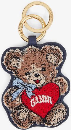 Ganni Black Joy Bear Keyring