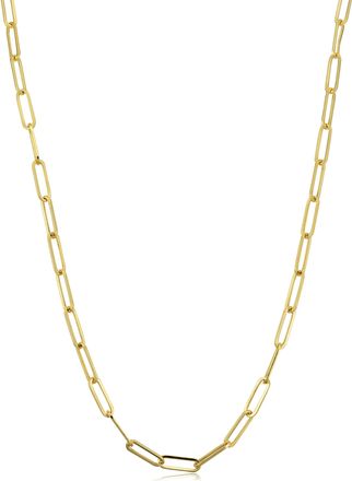 Fremada 14k Yellow Gold 3mm Polished Paperclip Chain Necklace (30 inch)