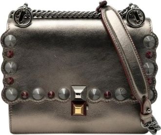 Fendi Pre-owned Cross Body Bags, female, Gray, Size: ONE SIZE Pre-owned Vintage Shoulder Bag