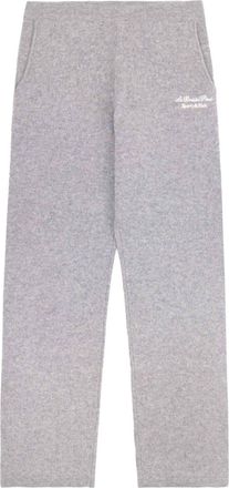 Sporty & Rich Faubourg cashmere track pants - women - Cashmere - M - Grey