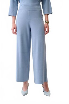 Joseph Ribkoff Sweater Knit Pull-On Culotte Pants In Chambray