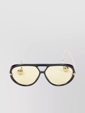 Bottega Veneta aviator sunglasses metal temples