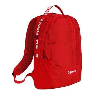 SUPREME Backpack Red White SUP-SS18-413