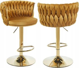 OEM Taburete De Terciopelo Curry H4-fx (estructura Dorada)
