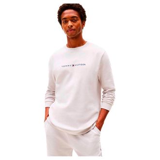 Tommy Hilfiger Mens Sweatshirt with Logo, Beige (Light Cast), L