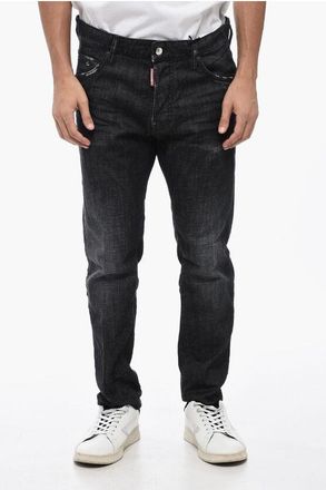 Dsquared2 Distressed Jeans COOL GUY With Logo Patch 18cm size 56