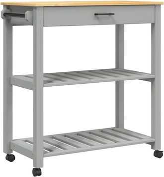 vidaXL Carrito De Cocina Monza Madera Maciza De Pino 84x40x88,5 Cm Vidaxl