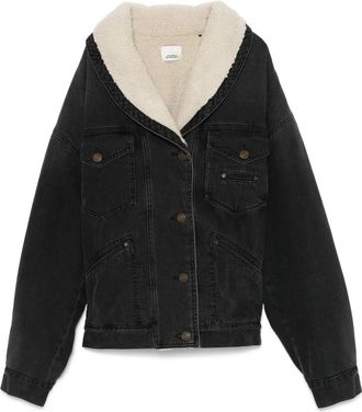 Isabel Marant Faded Black Pimia Jacket - Dames - Spijkerjassen - Zwart - 2XS - Denim - Jassen