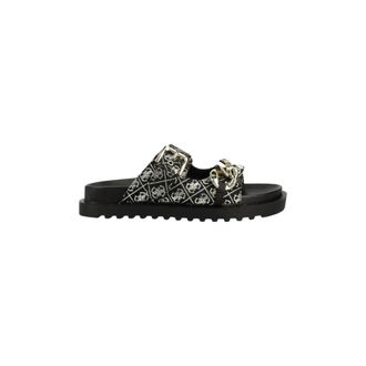Guess Schoenen, Dames, Zwart, 39 EU, Katoen, Fatema Slippers