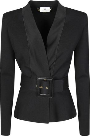 Elisabetta Franchi Tricot Sweater With Belt