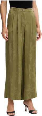 A|X Armani Exchange Wijde broek - Dames - Wijde Broeken - Groen - M - Broeken