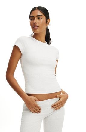 Cotton On Womens Dreamy Soft Baby Tee in Light Grey Marle at Nordstrom, Size Xx-Small