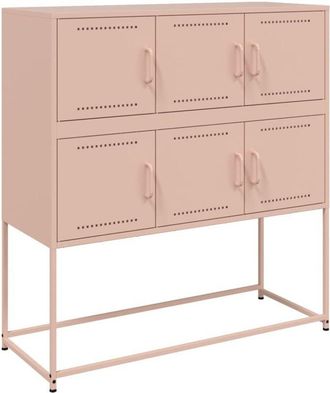 vidaXL Sideboard Pink 100.5x39x107 cm Steel Vidaxl
