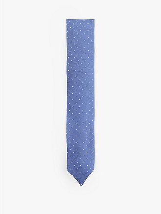 Tommy Hilfiger Pure Silk Polka Dot Jacquard Tie