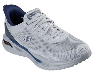 Skechers Slip-On Sneaker SKECHERS ARCH FIT ORVAN-KINCADE, Herren, Gr. 47,5, grau (hellgrau), Textil, Schuhe Slip-On Sneaker, Trainingsschuh, Schn&uuml;rschuh, Schlu