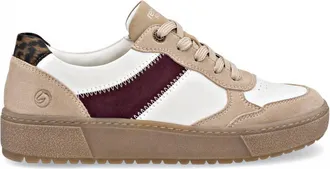 Rieker Womens Noelani 01 Sneaker In Sand/cotton/bordeaux/braun/mar