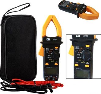Trade Shop Trade Shop - Pinza Amperometrica Multimetro Test Tester Digitale Con Puntali Yt-2208