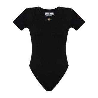 Vivienne Westwood Body, female, Black, Size: XS Ribbed Bodysuit