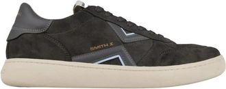 Alexander Smith Ocean Uomo in donkergrijs su&egrave;de met blauwe details - Heren - Sneakers - Veelkleurig - 44 EU - Su&egrave;de - Schoenen
