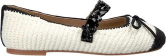 Alma En Pena Tweed ballerina - Dames - Ballerinas - Wit - 38 EU - Tweed - Schoenen