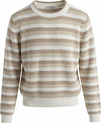 Brunello Cucinelli Cotton Striped Sweater